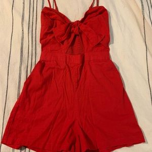 Abercormbie & Fitch Red Romper